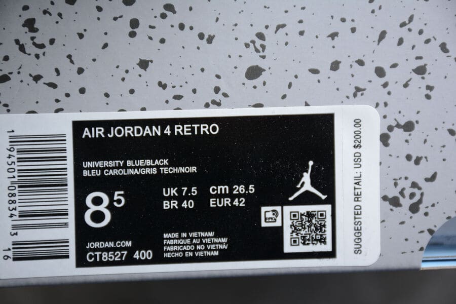 Sapatilhas Air Jordan 4 University Blue