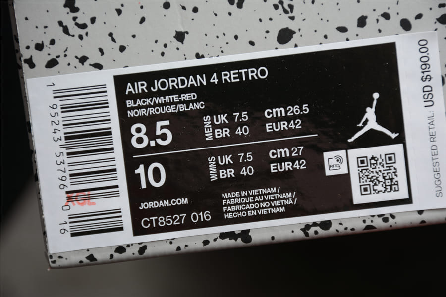 Sapatilhas Air Jordan 4 Red Thunder