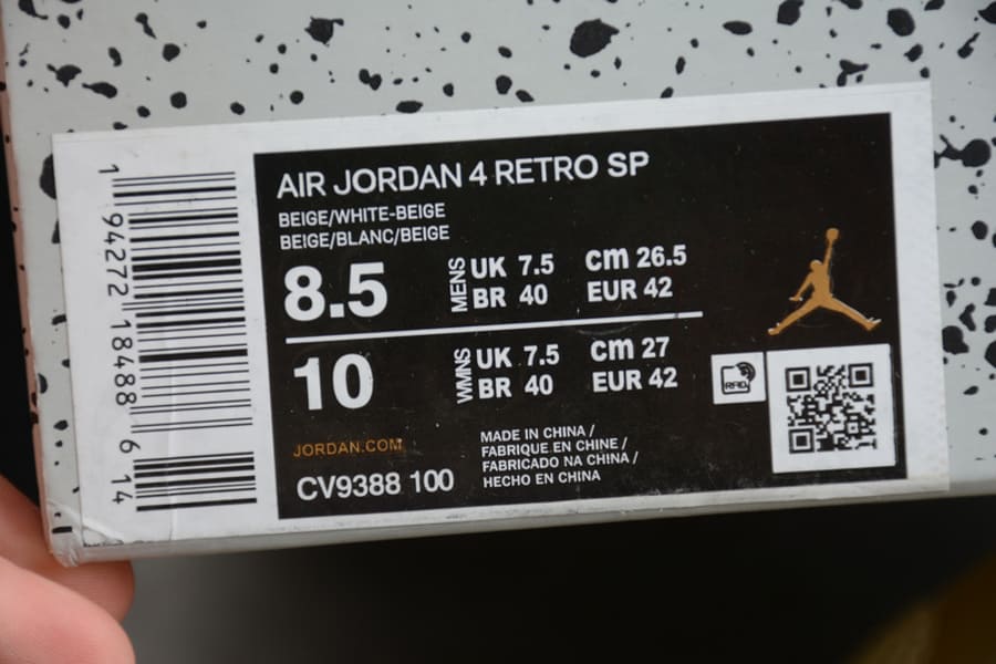 Sapatilhas Jordan 4 Retro Off-White Sail