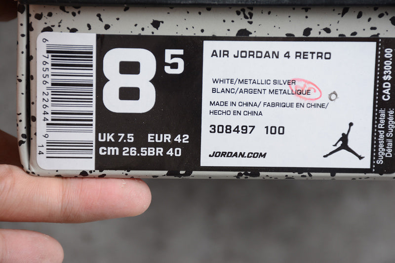Sapatilhas Air Jordan 4 Retro Pure Money